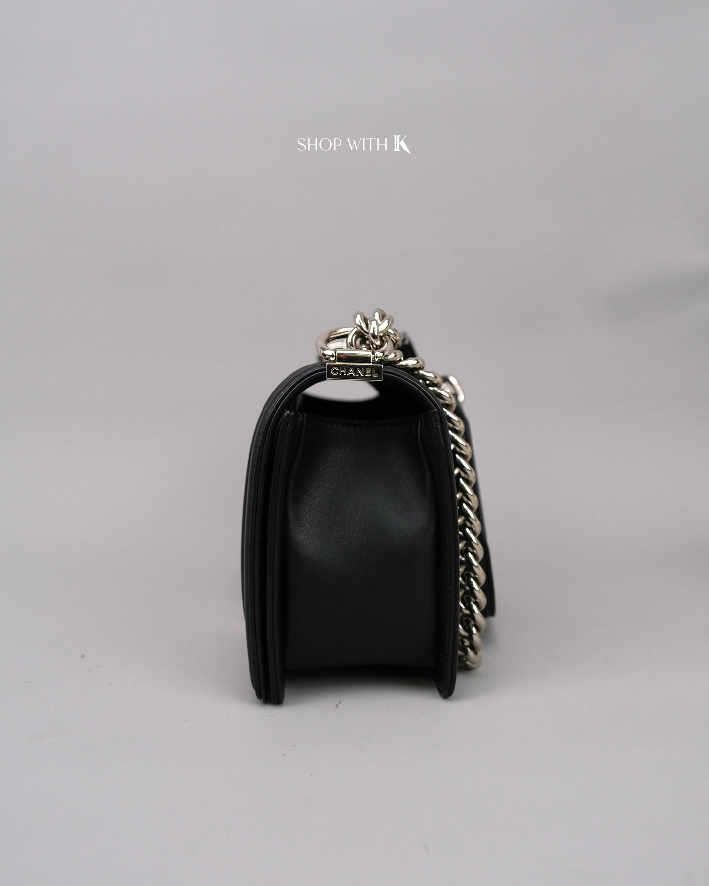 Chanel Leboy Old Medium Chevron Black SHW