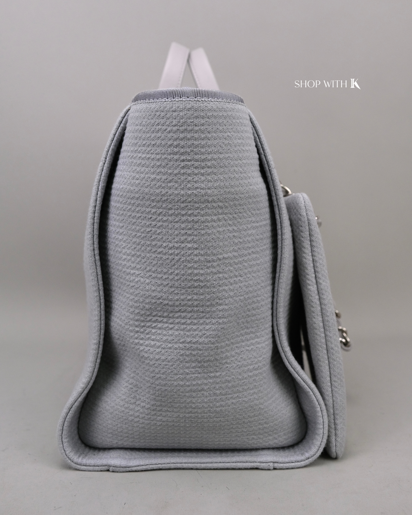 Chanel Deauville Tote Bag Gray