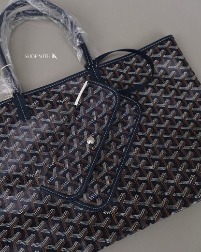 Goyard St. Louis PM Navy Blue