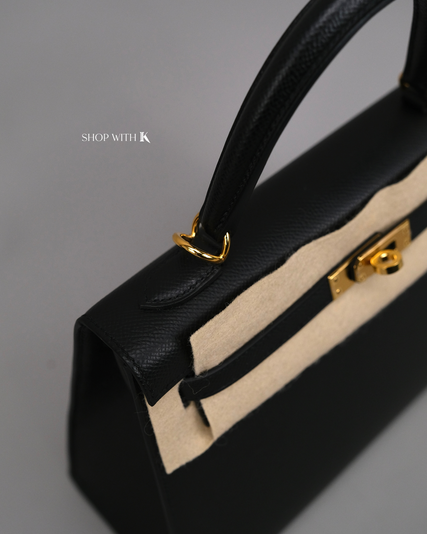 Hermes Kelly 25 Noir GHW