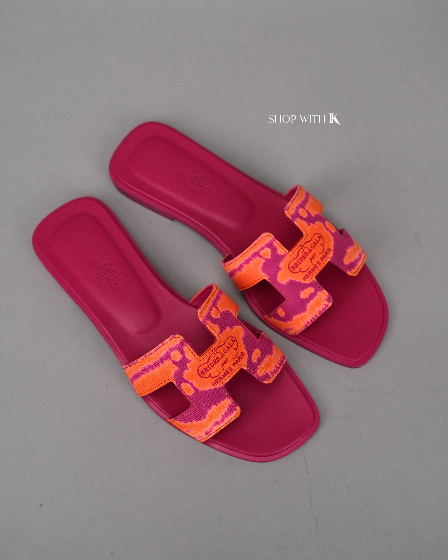 Hermes Oran Brides de Gala Pink and Orange