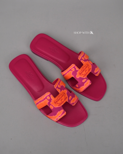 Hermes Oran Brides de Gala Pink and Orange