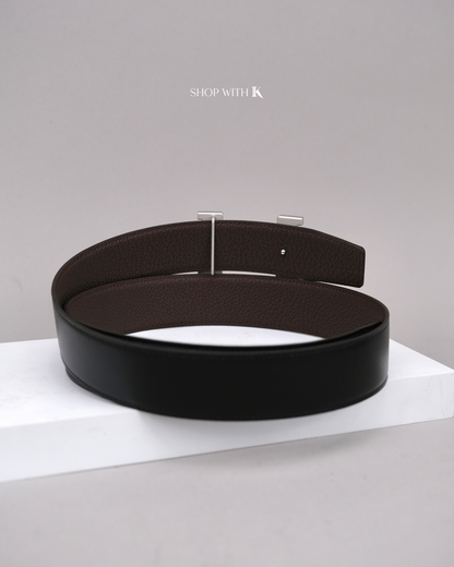 Hermes Constance Belt Noir PHW