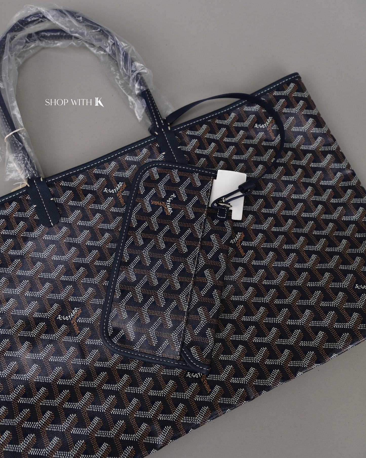 Goyard St. Louis PM Navy Blue