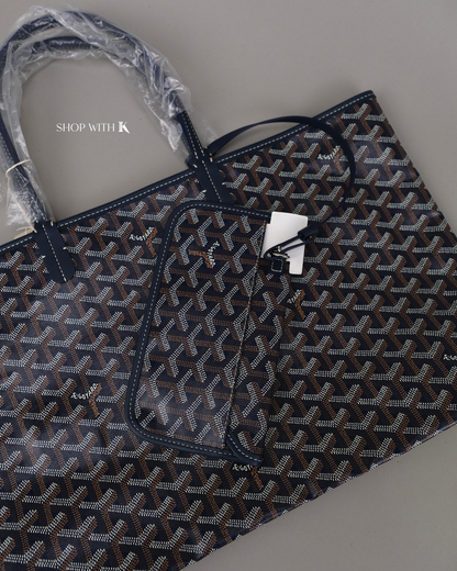 Goyard St. Louis PM Navy Blue