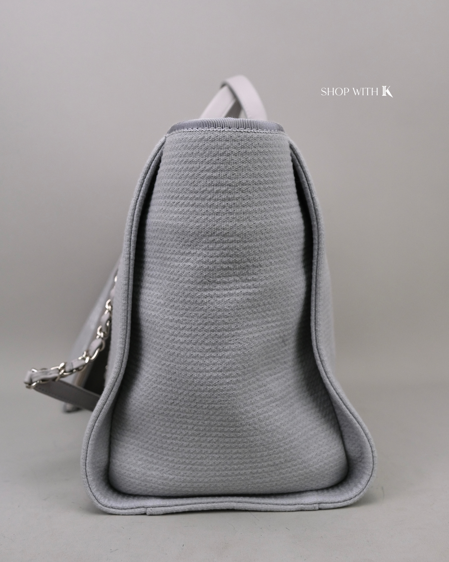 Chanel Deauville Tote Bag Gray