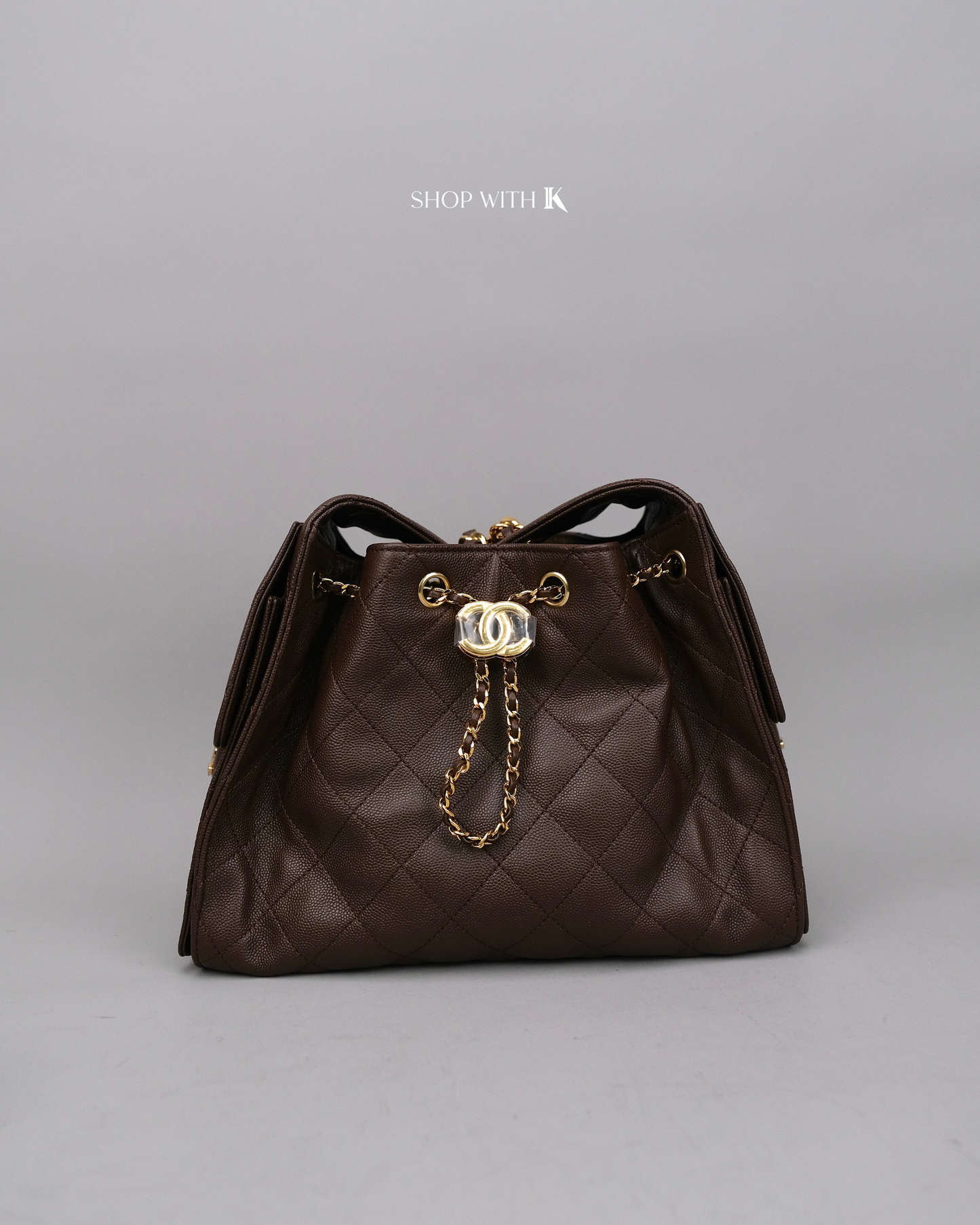 Chanel 25 Small Dark Brown GHW