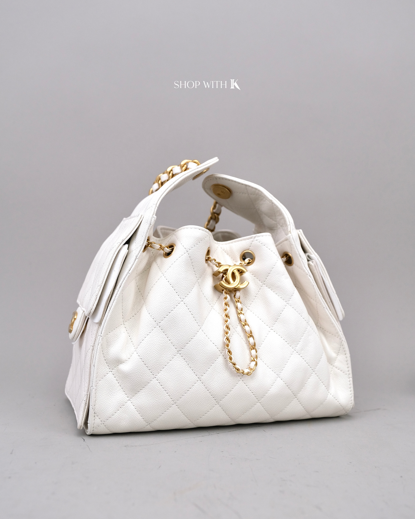 Chanel 25 Small White