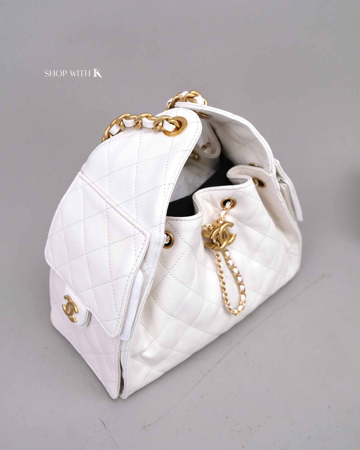 Chanel 25 Small White