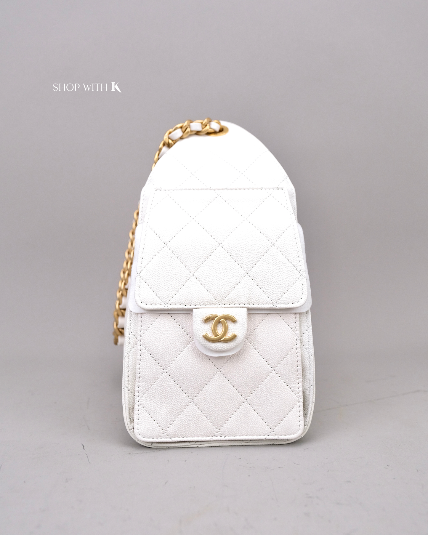 Chanel 25 Small White