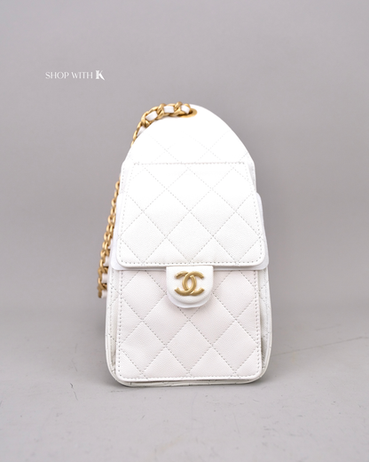 Chanel 25 Small White
