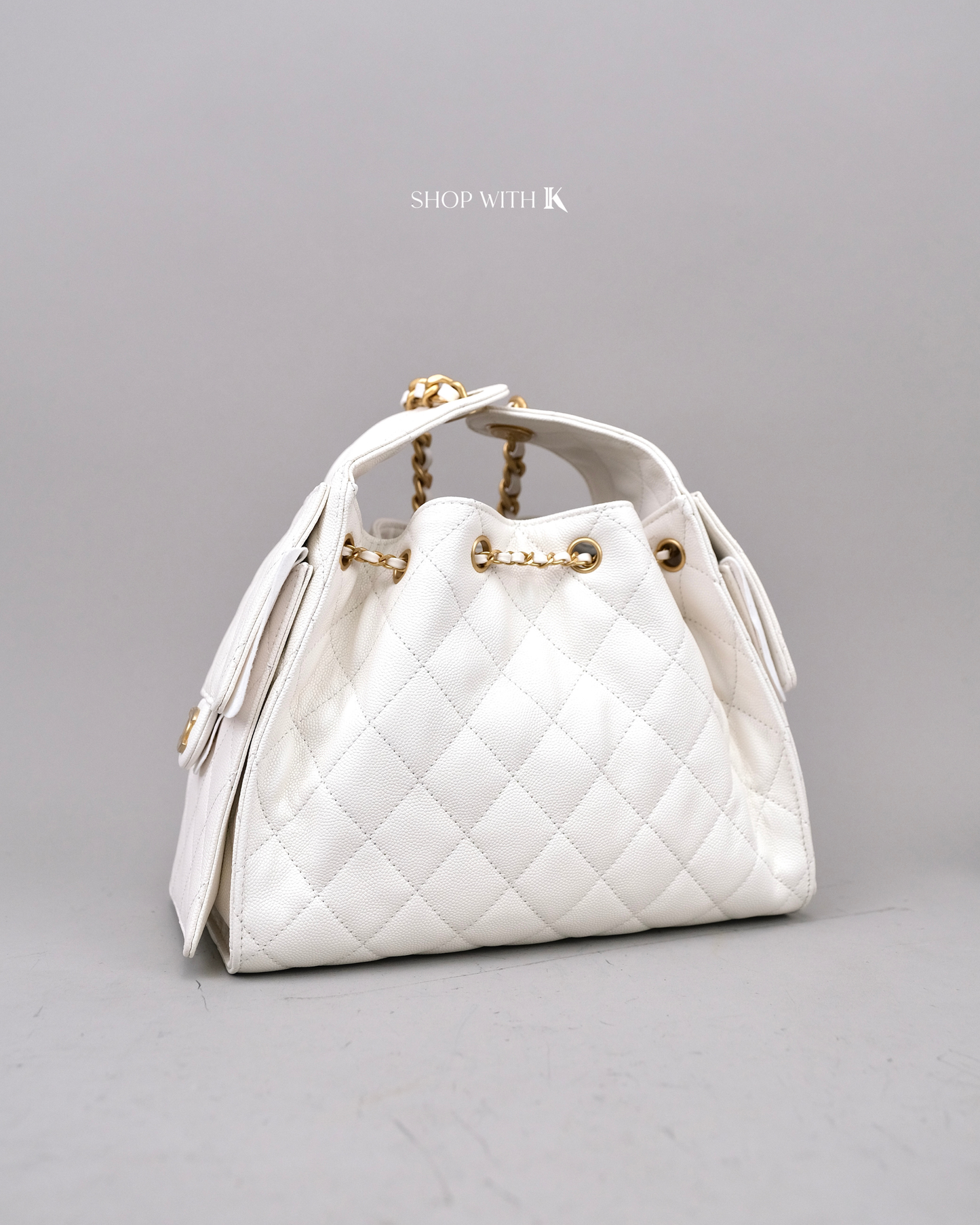 Chanel 25 Small White