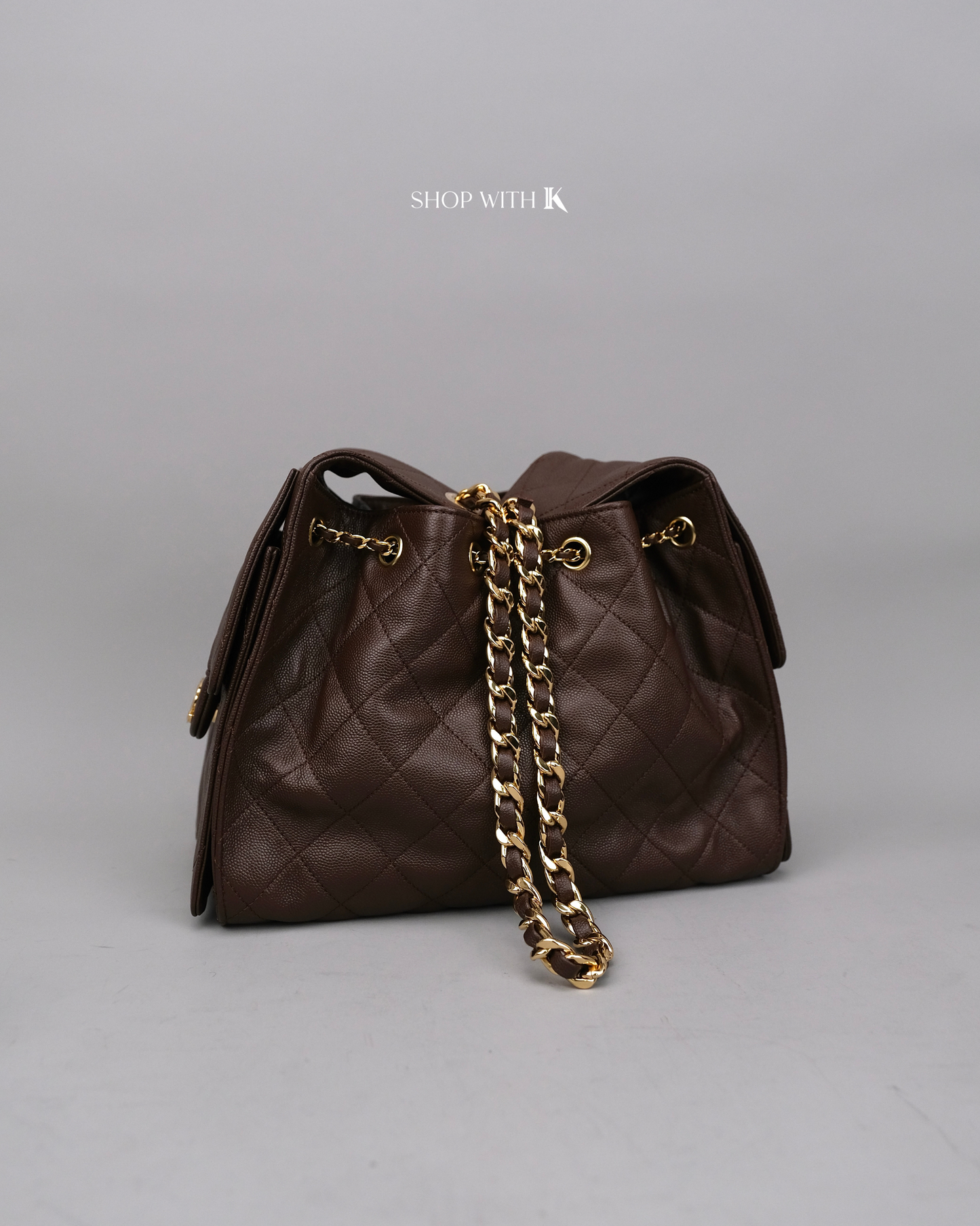 Chanel 25 Small Dark Brown GHW
