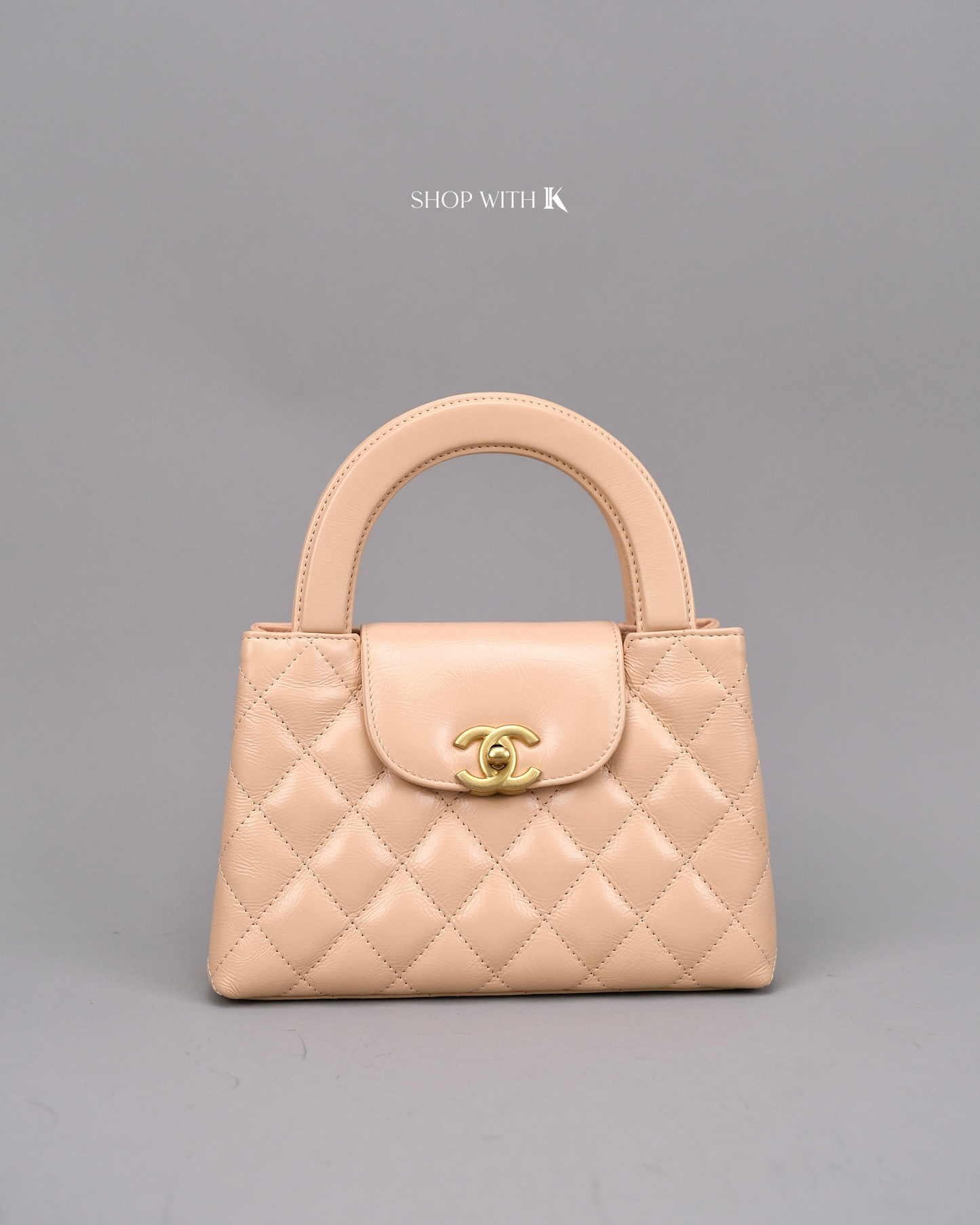 Chanel Kelly Light Beige GHW