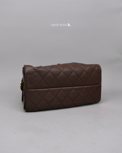 Chanel 25 Small Dark Brown GHW