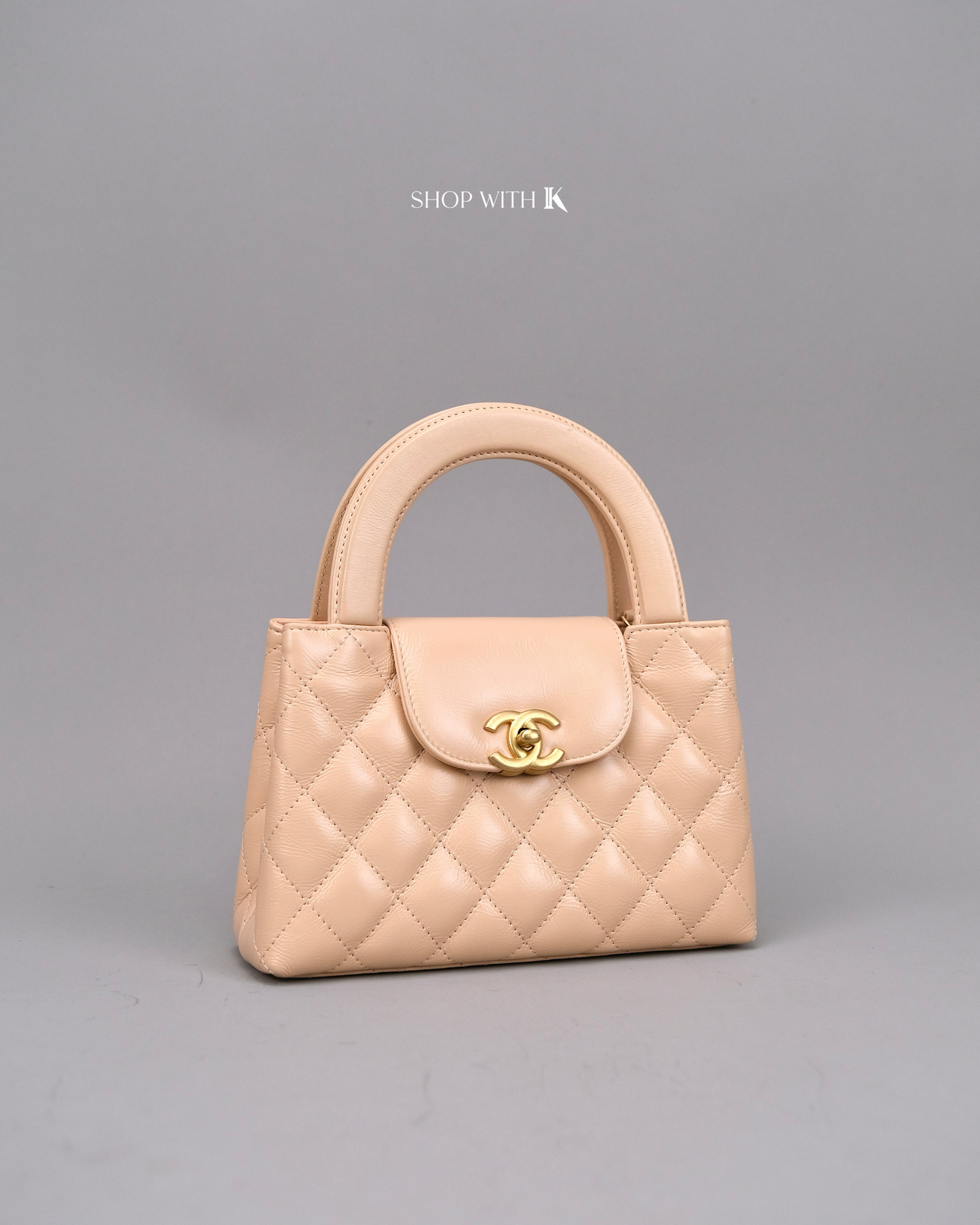 Chanel Kelly Light Beige GHW