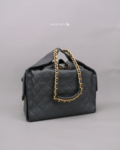 Chanel 25 Medium Gray GHW