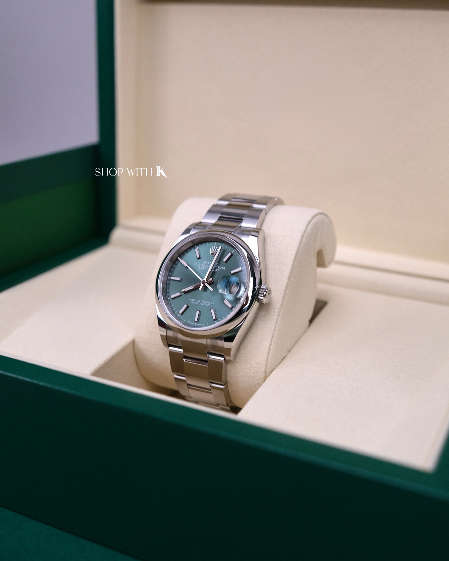Rolex Datejust Oyster Perpetual Mint Green Dial - 36mm