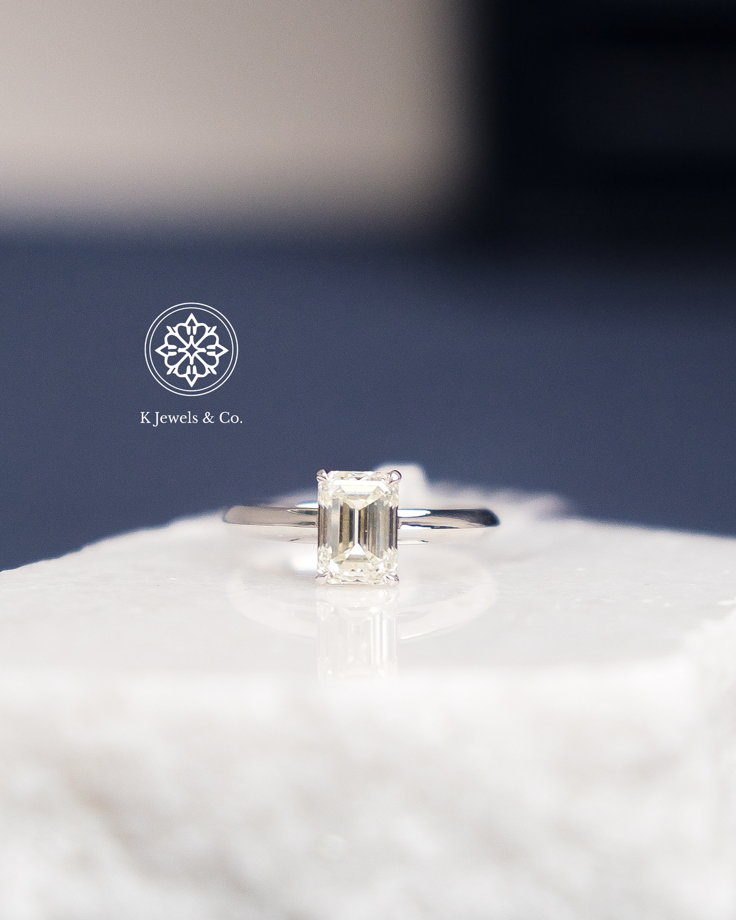2ct Emerald Cut Diamond Ring w/ GIA