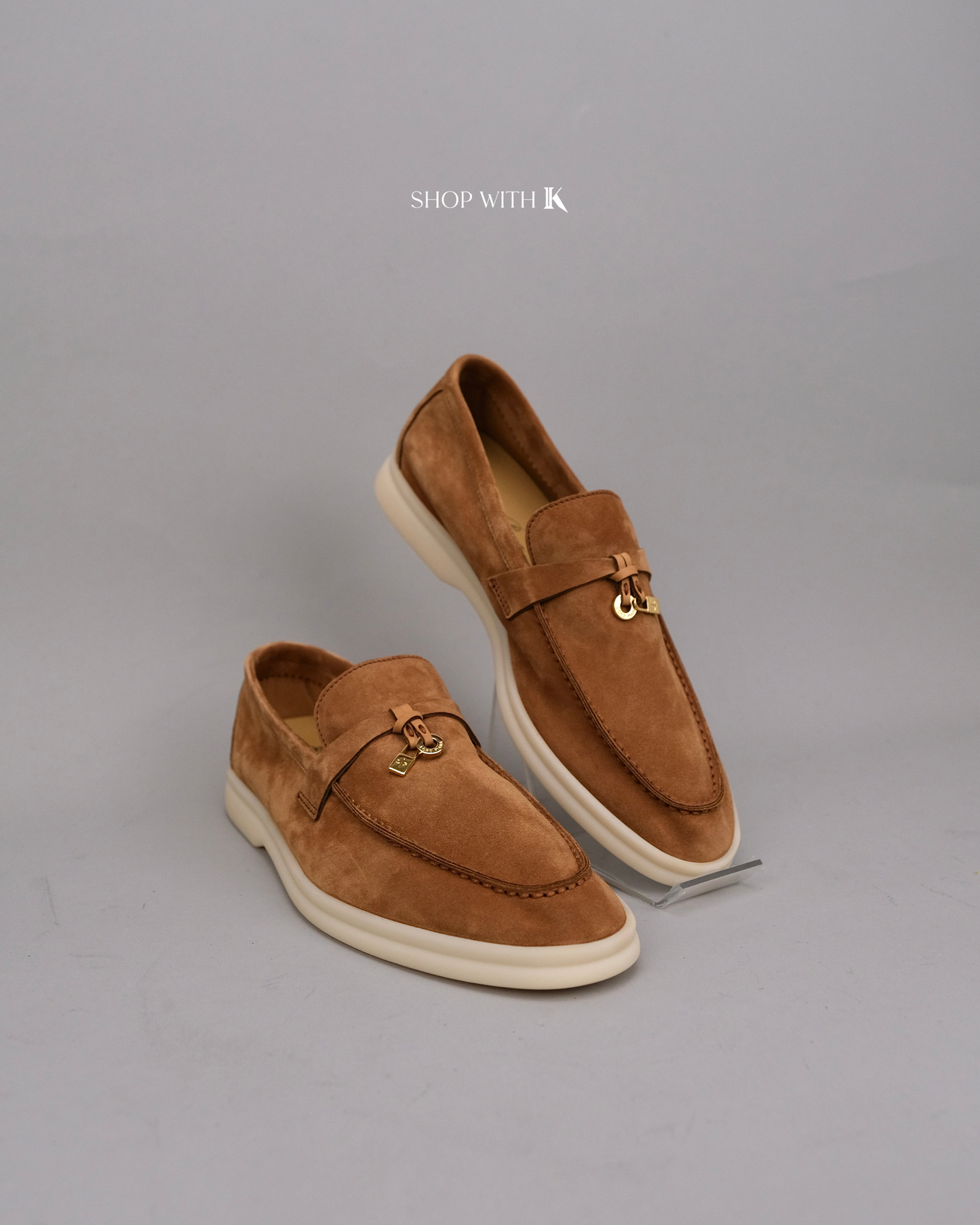 Loro Piana Summer Charms Walk Suede Colour Vicuna