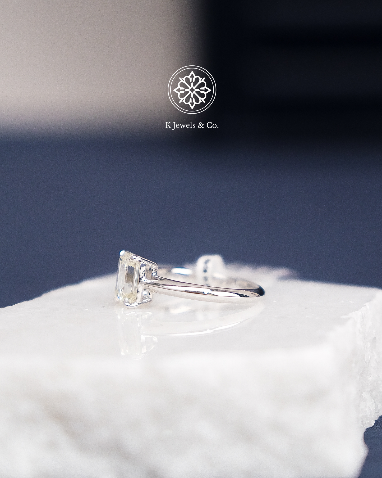 2ct Emerald Cut Diamond Ring w/ GIA