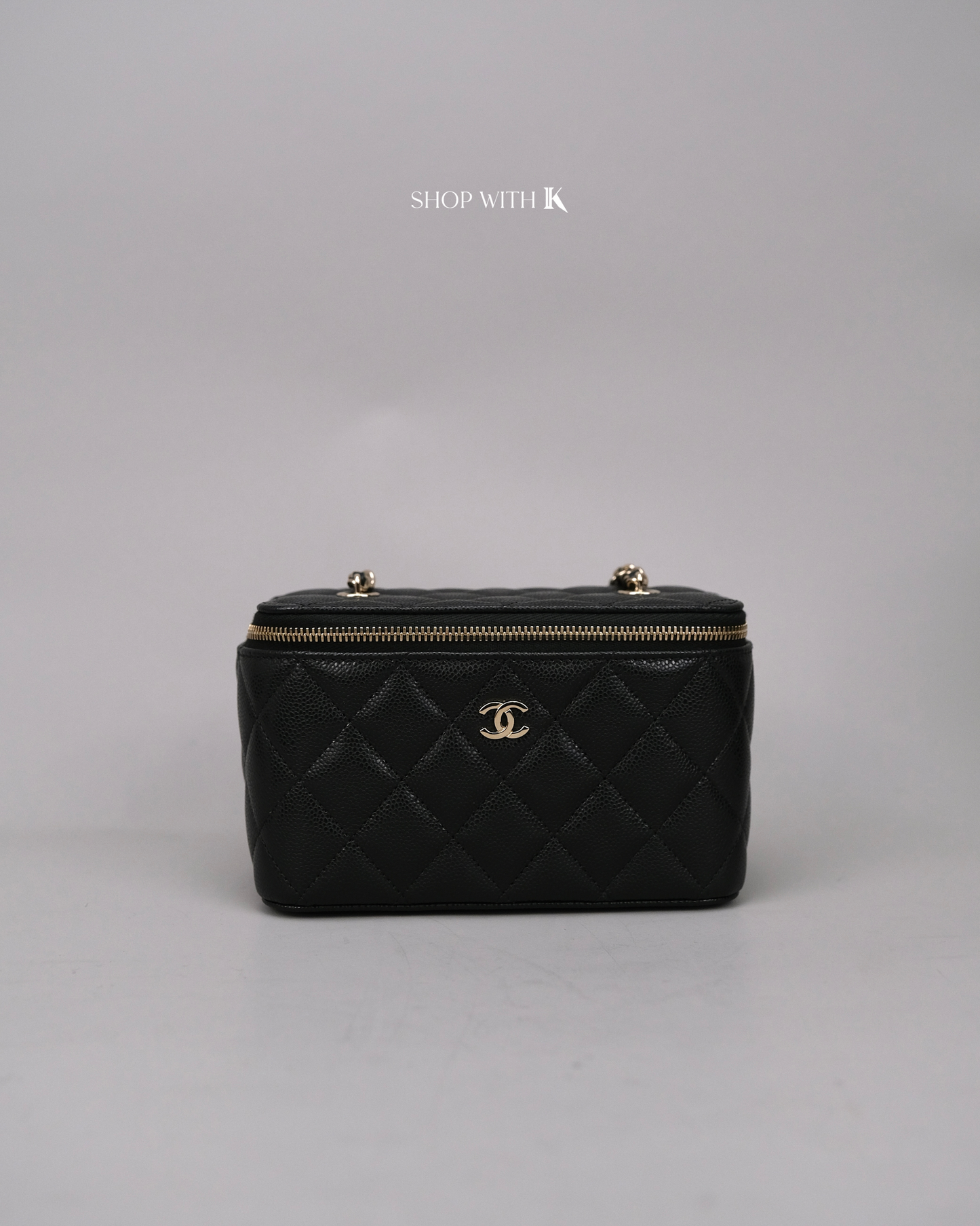 Chanel Vanity Case Black CGHW