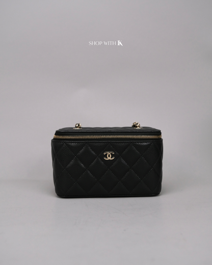 Chanel Vanity Case Black CGHW