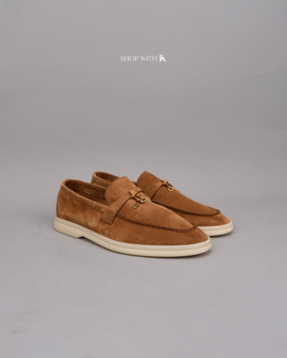 Loro Piana Summer Charms Walk Suede Colour Vicuna