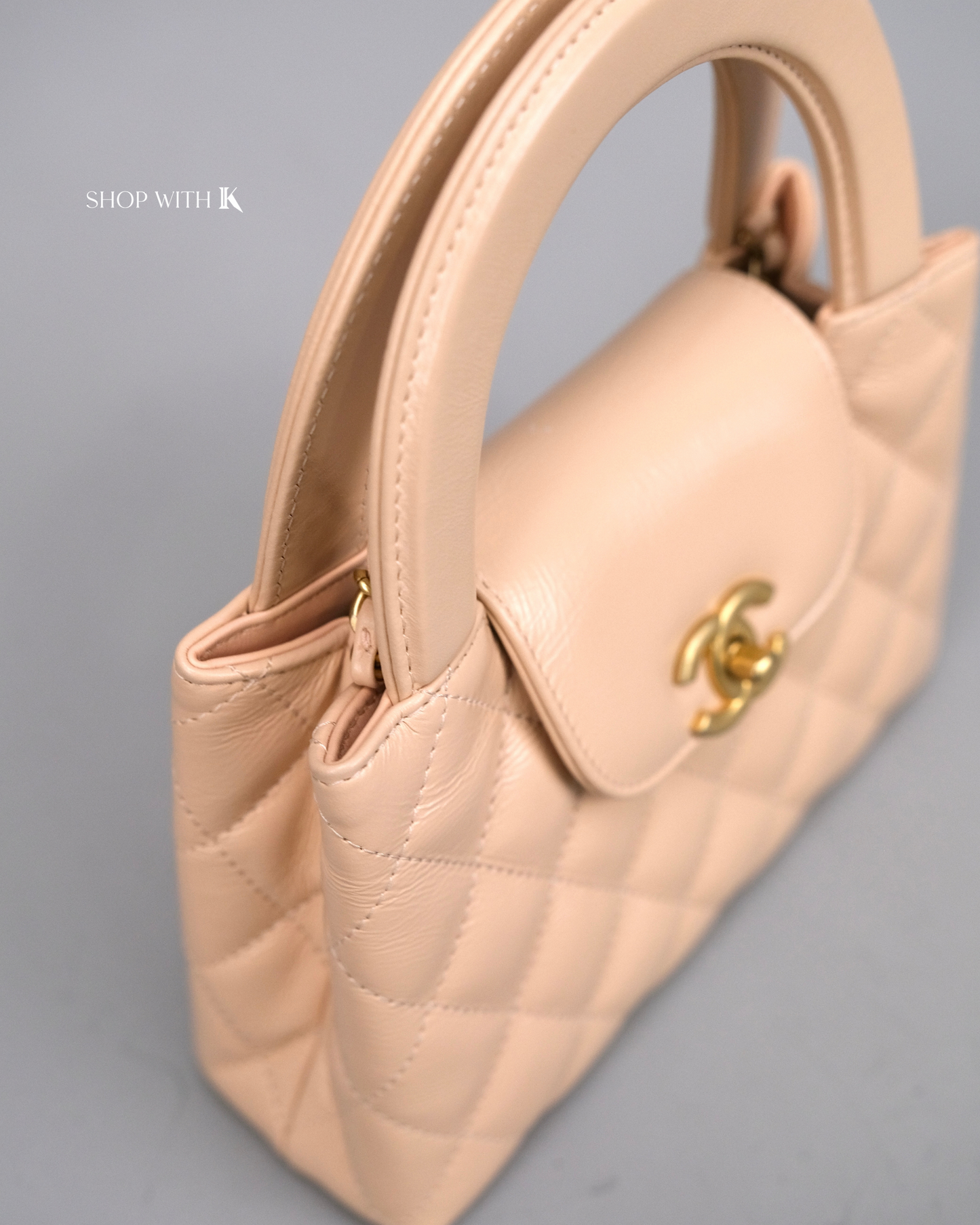 Chanel Kelly Light Beige GHW