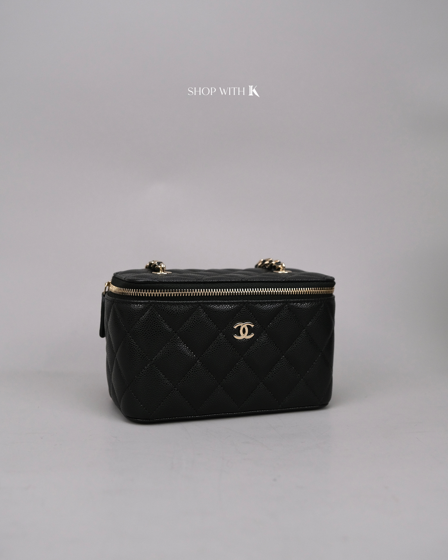 Chanel Vanity Case Black CGHW