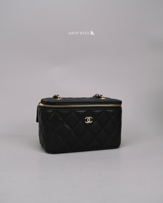 Chanel Vanity Case Black CGHW