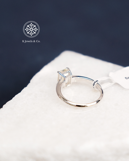 2ct Emerald Cut Diamond Ring w/ GIA