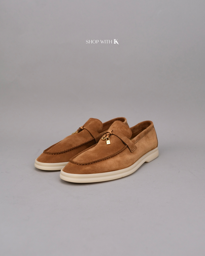 Loro Piana Summer Charms Walk Suede Colour Vicuna