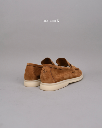 Loro Piana Summer Charms Walk Suede Colour Vicuna