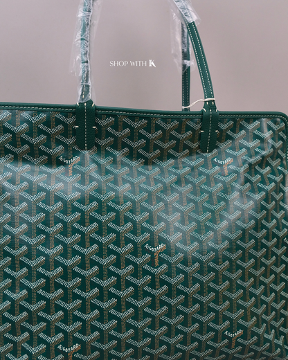 Goyard Goyardine Sac Hardy PM Green