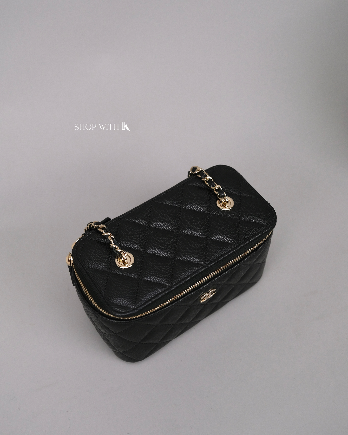 Chanel Vanity Case Black CGHW