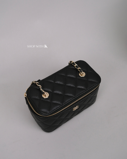 Chanel Vanity Case Black CGHW