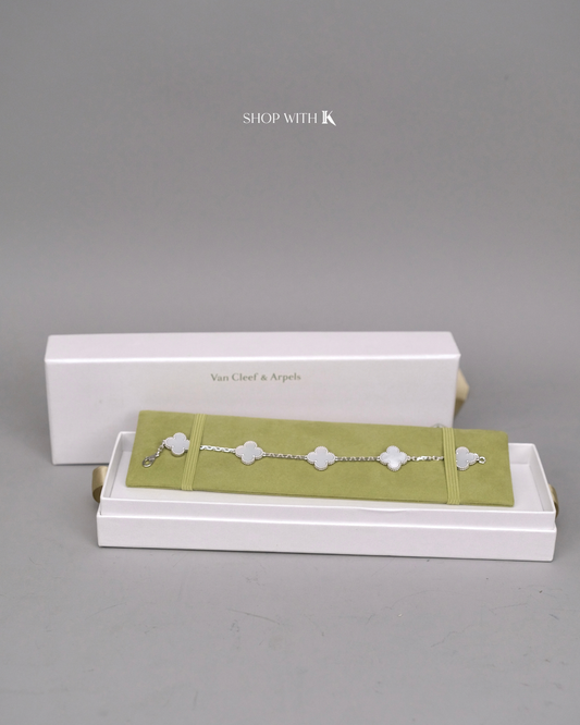 VCA Vintage Alhambra Mother of Pearl Bracelet - 5 motifs