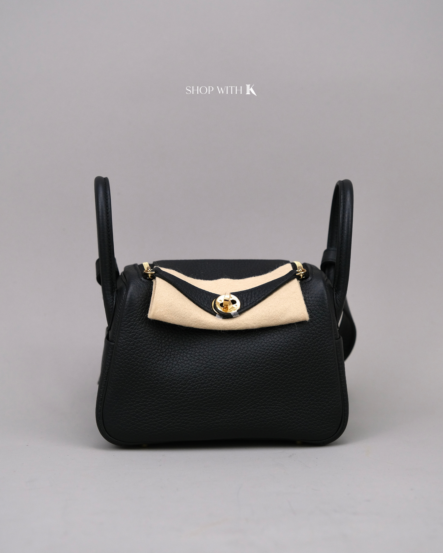 Hermes Mini Lindy Noir GHW