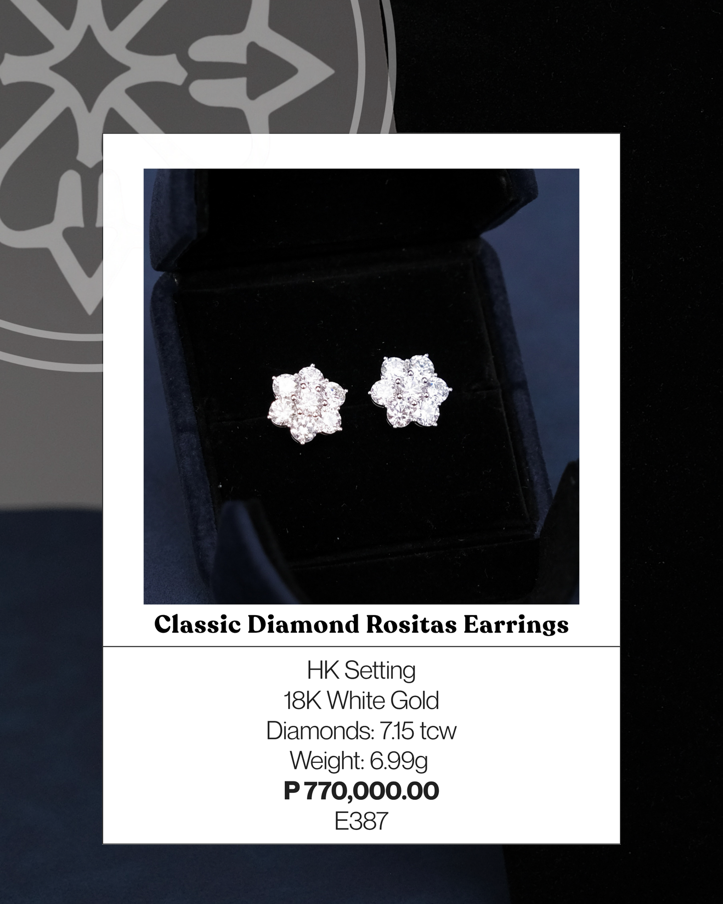 Classic Diamond Rositas Earrings