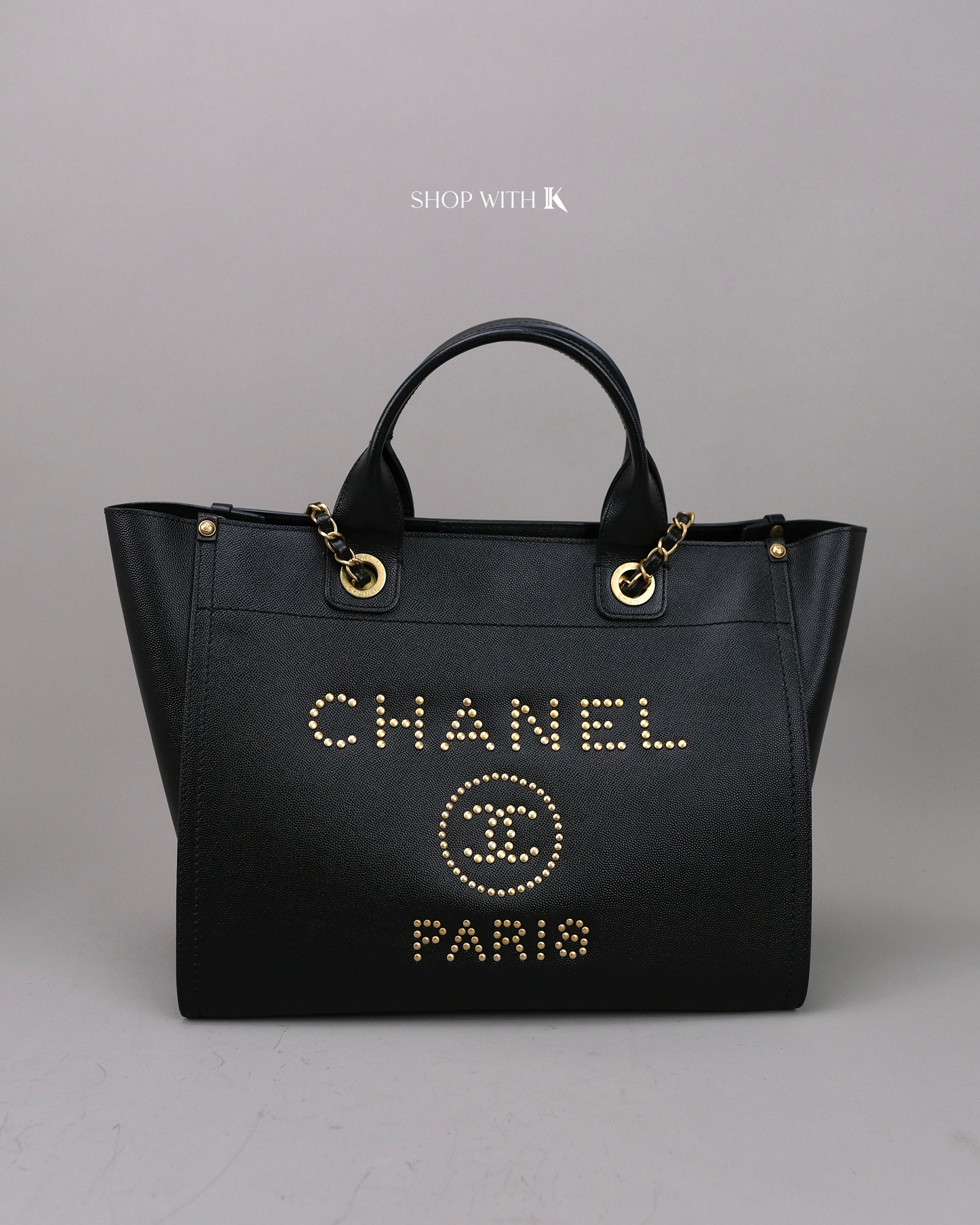 Chanel Deauville Tote Black