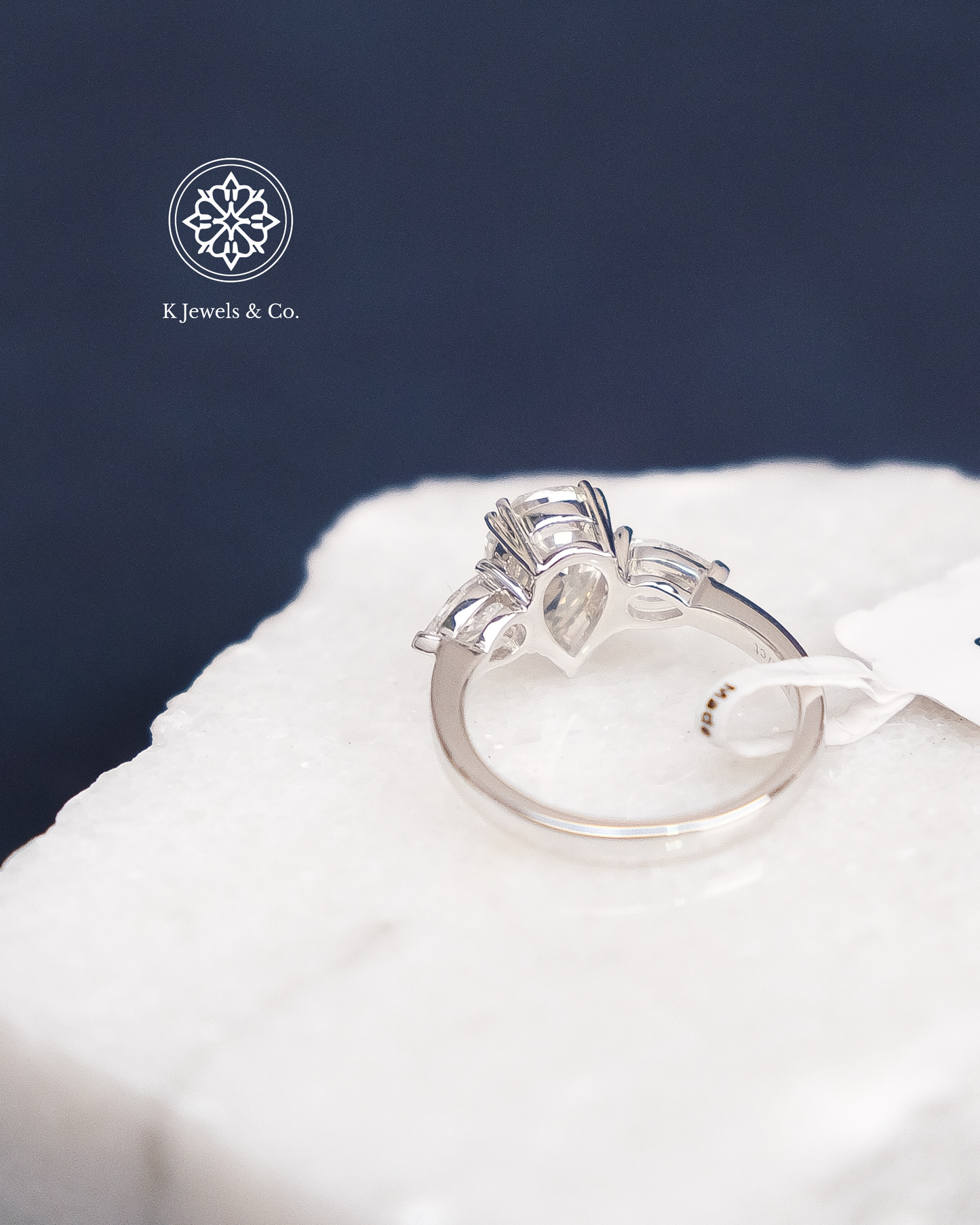 2ct Pear Shaped Diamond Ring w/ GIA