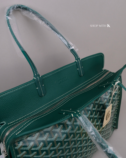 Goyard Goyardine Sac Hardy PM Green