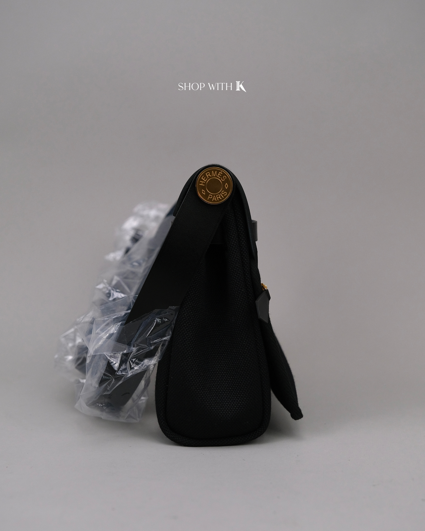 Hermes Mini Herbag Zip 20 Noir GHW