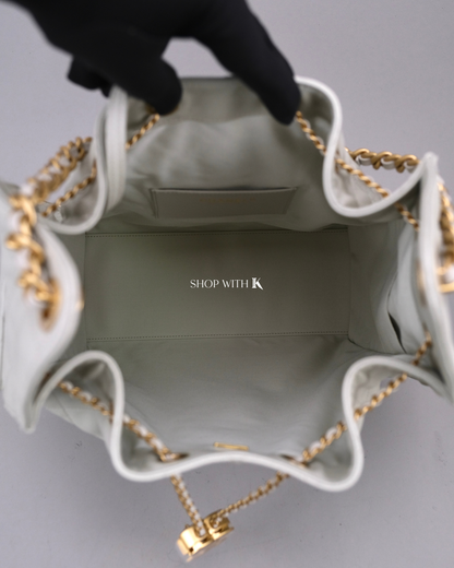 Chanel 25 Medium Light Gray