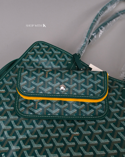 Goyard Goyardine Sac Hardy PM Green