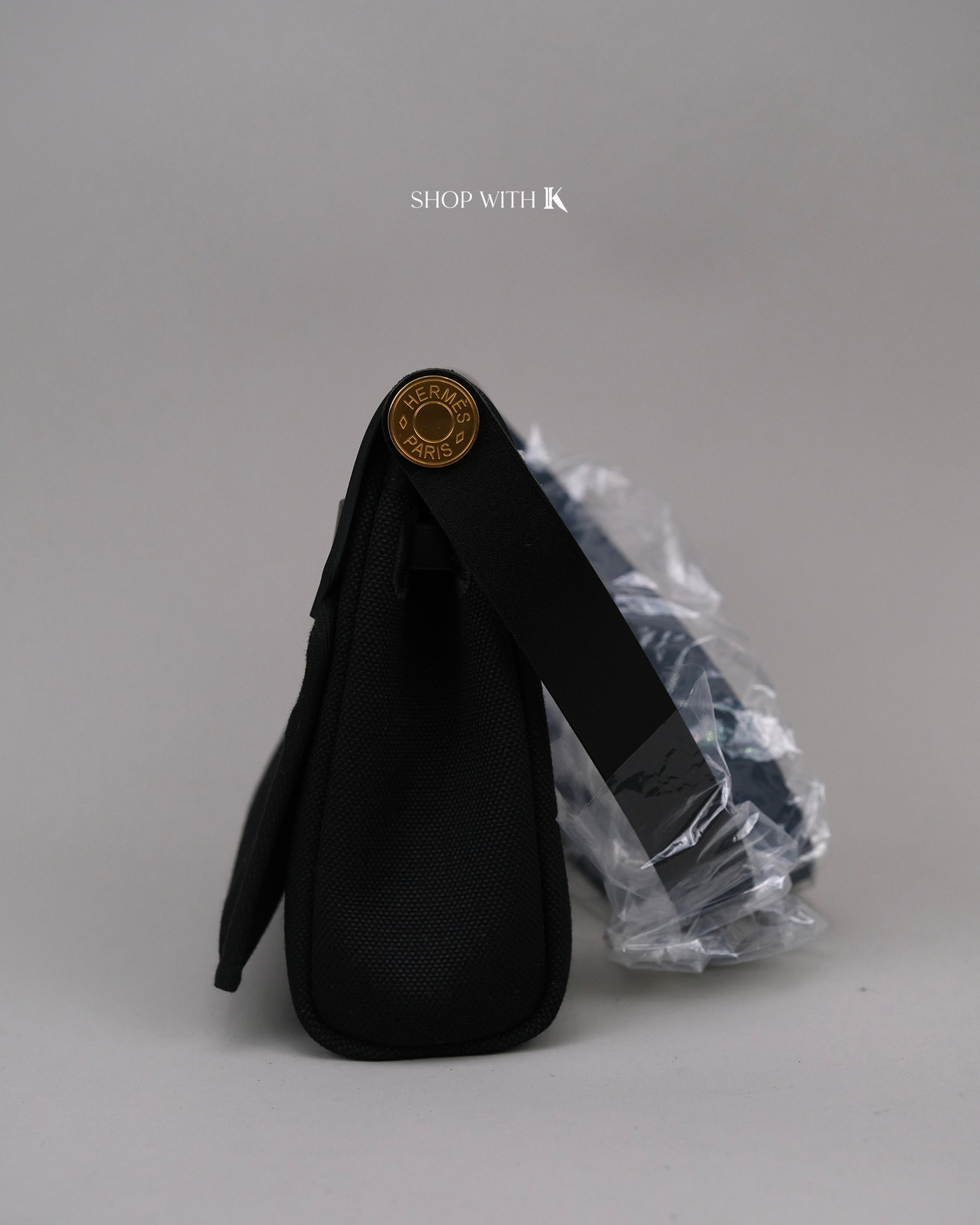 Hermes Mini Herbag Zip 20 Noir GHW