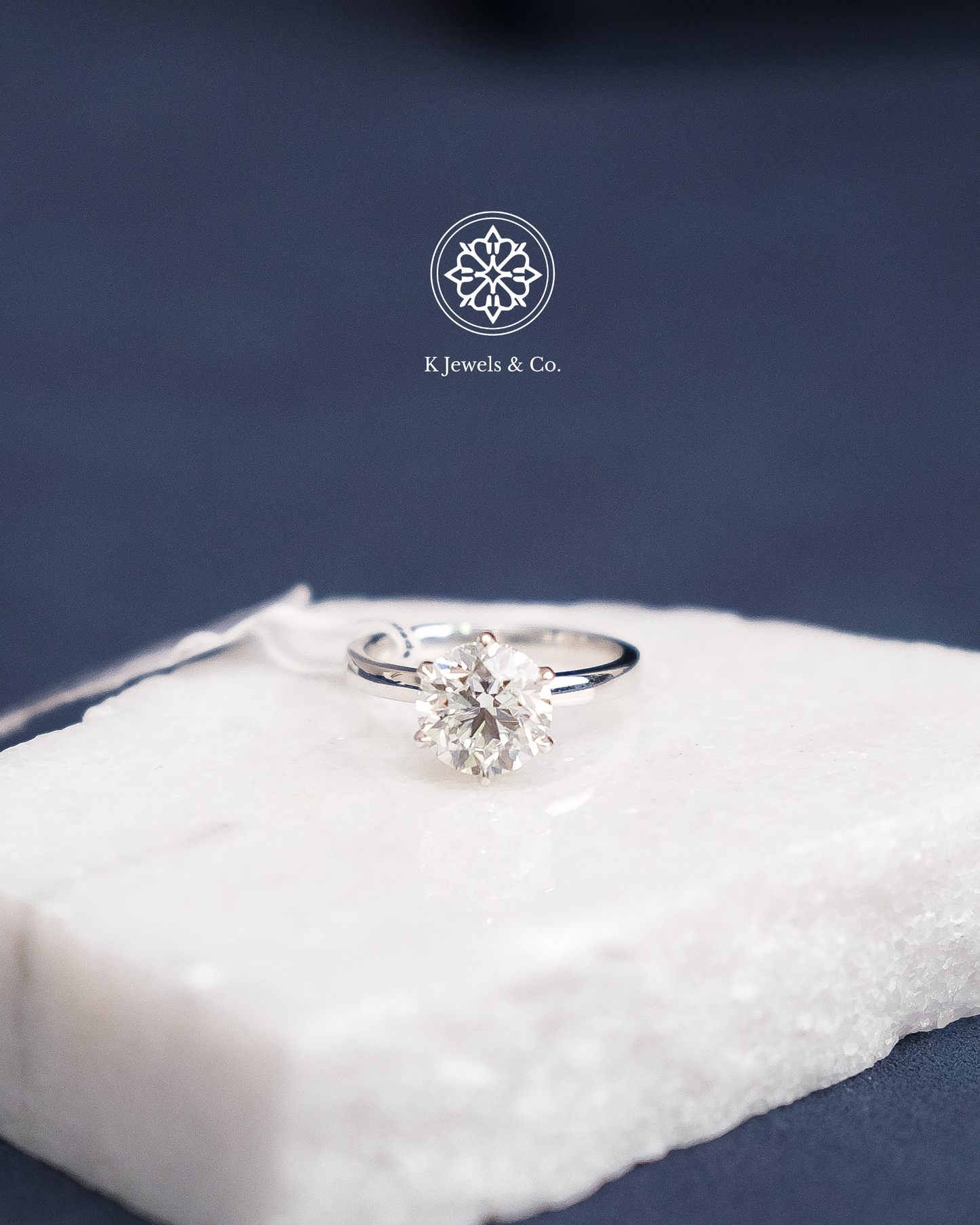 3ct Round Diamond Ring w/ GIA