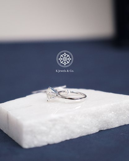 3ct Round Diamond Ring w/ GIA