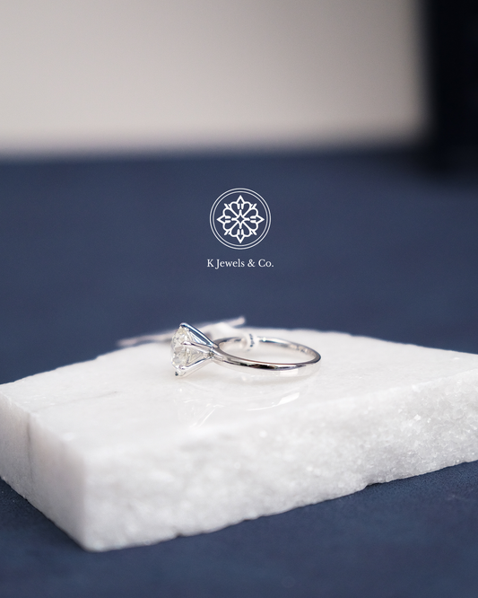 3ct Round Diamond Ring w/ GIA